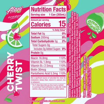 Alani Nu Zero Sugar Energy Drink - Cherry Twist