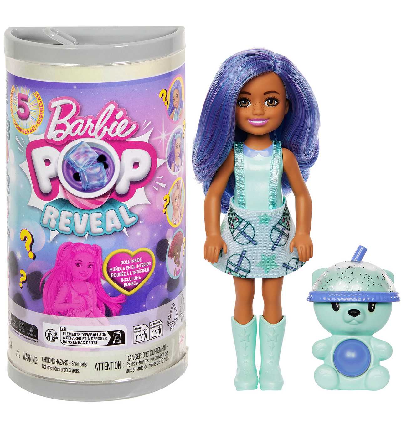 Barbie Pop Reveal Bubble Tea Series Green Tea Chelsea Doll; image 1 of 2