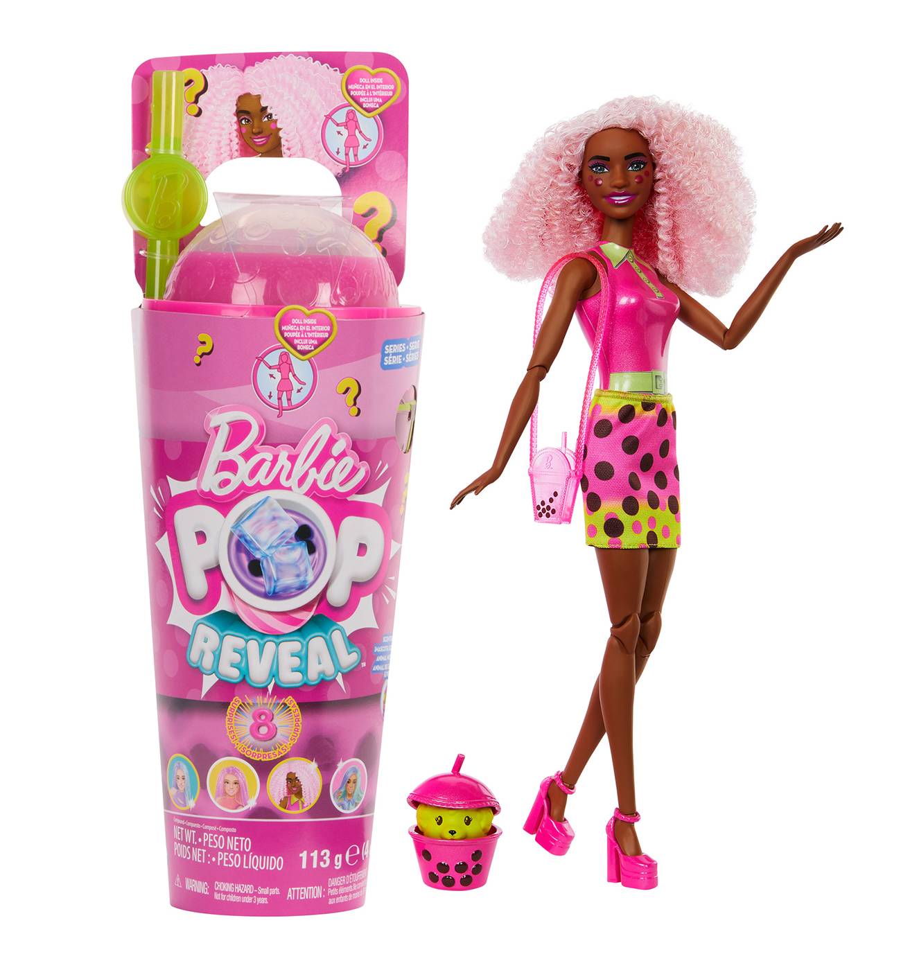 Barbie Pop Reveal Bubble Tea Series Berry Bliss Doll; image 1 of 2