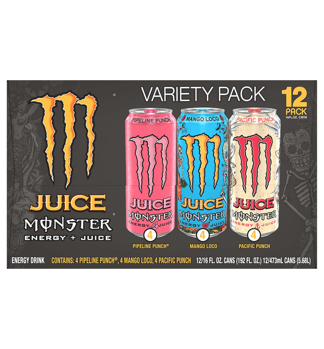 Monster Energy Juice Energy Drink Variety 12 pk Cans; image 1 of 2