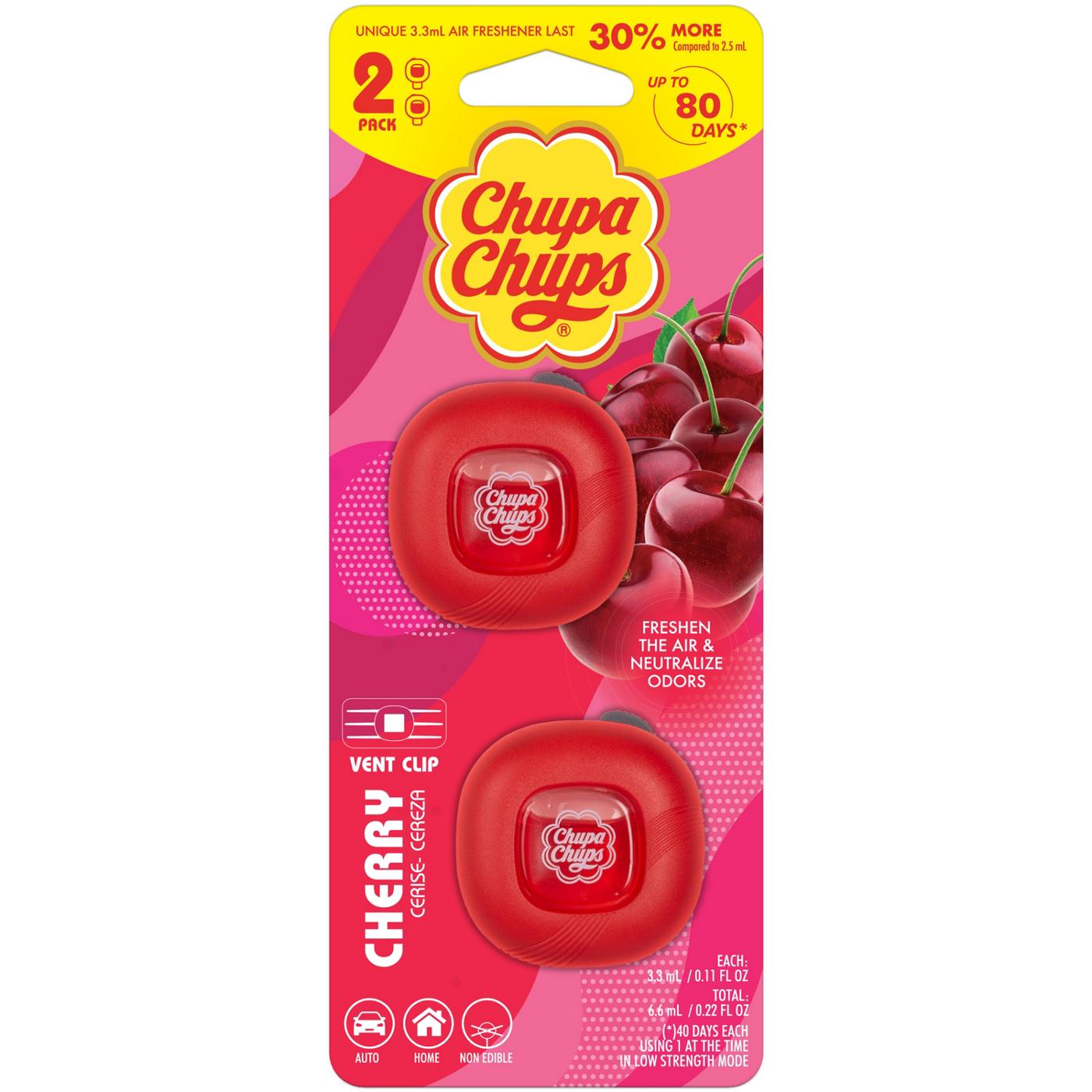 Chupa Chups Vent Clip Air Fresheners - Cherry; image 1 of 4