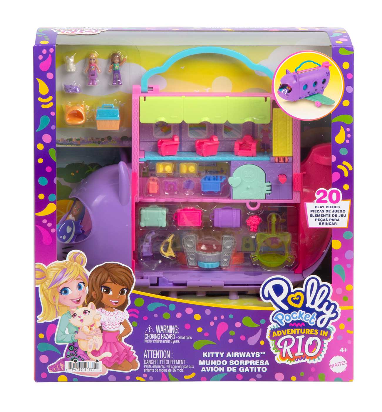 Polly Pocket Kitty Airways Playset; image 1 of 4