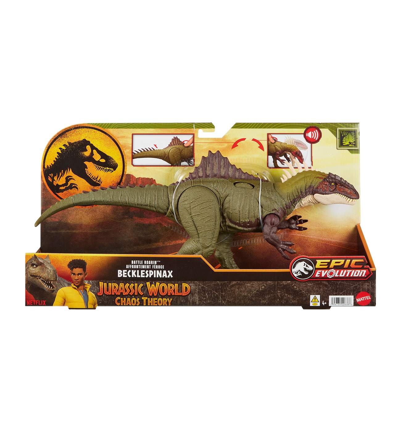 Jurassic World Battle Roarin' Becklespinax Dinosaur; image 1 of 2