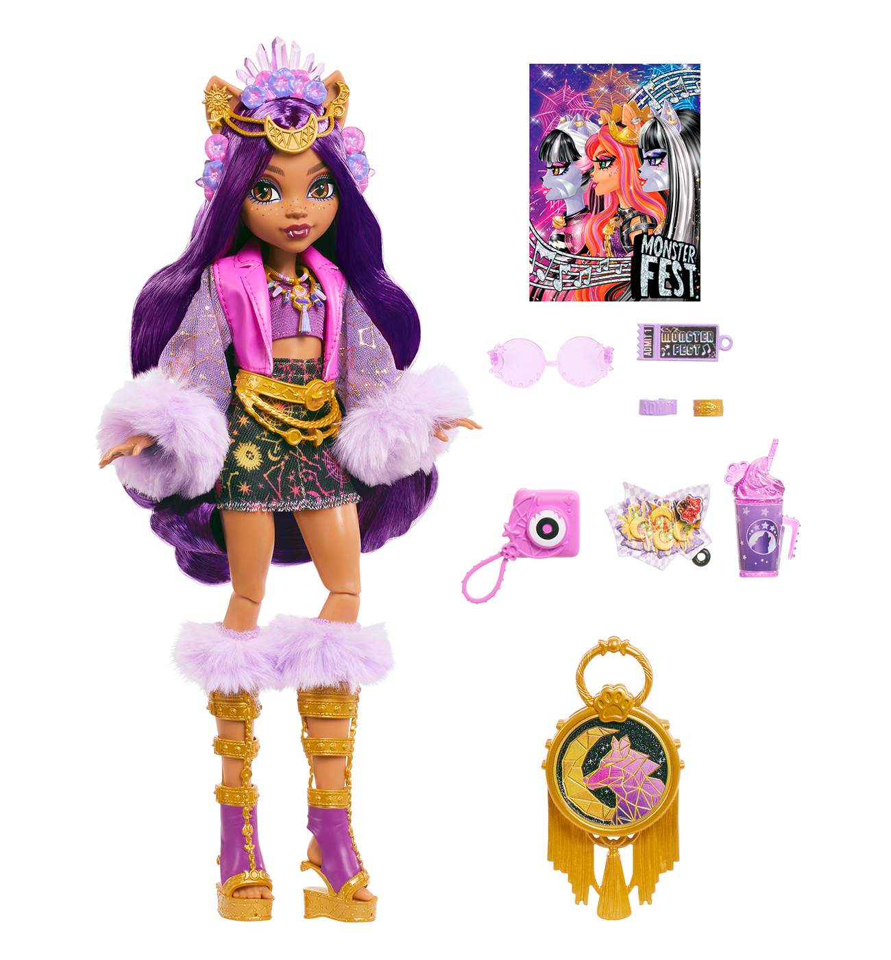 Monster High Monster Fest Clawdeen Wolf Fashion Doll; image 2 of 3