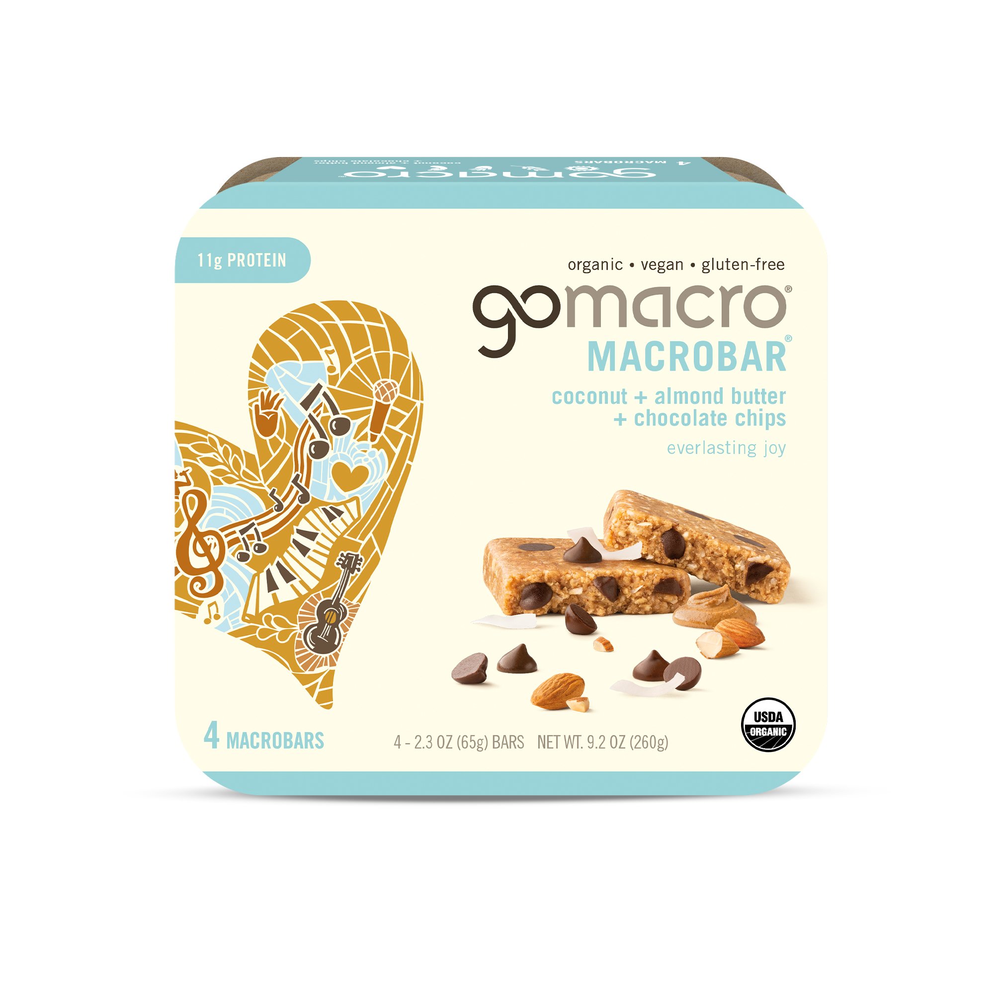 GoMacro Coconut & Almond Butter Chocolate Chip Macrobars - Shop Granola ...