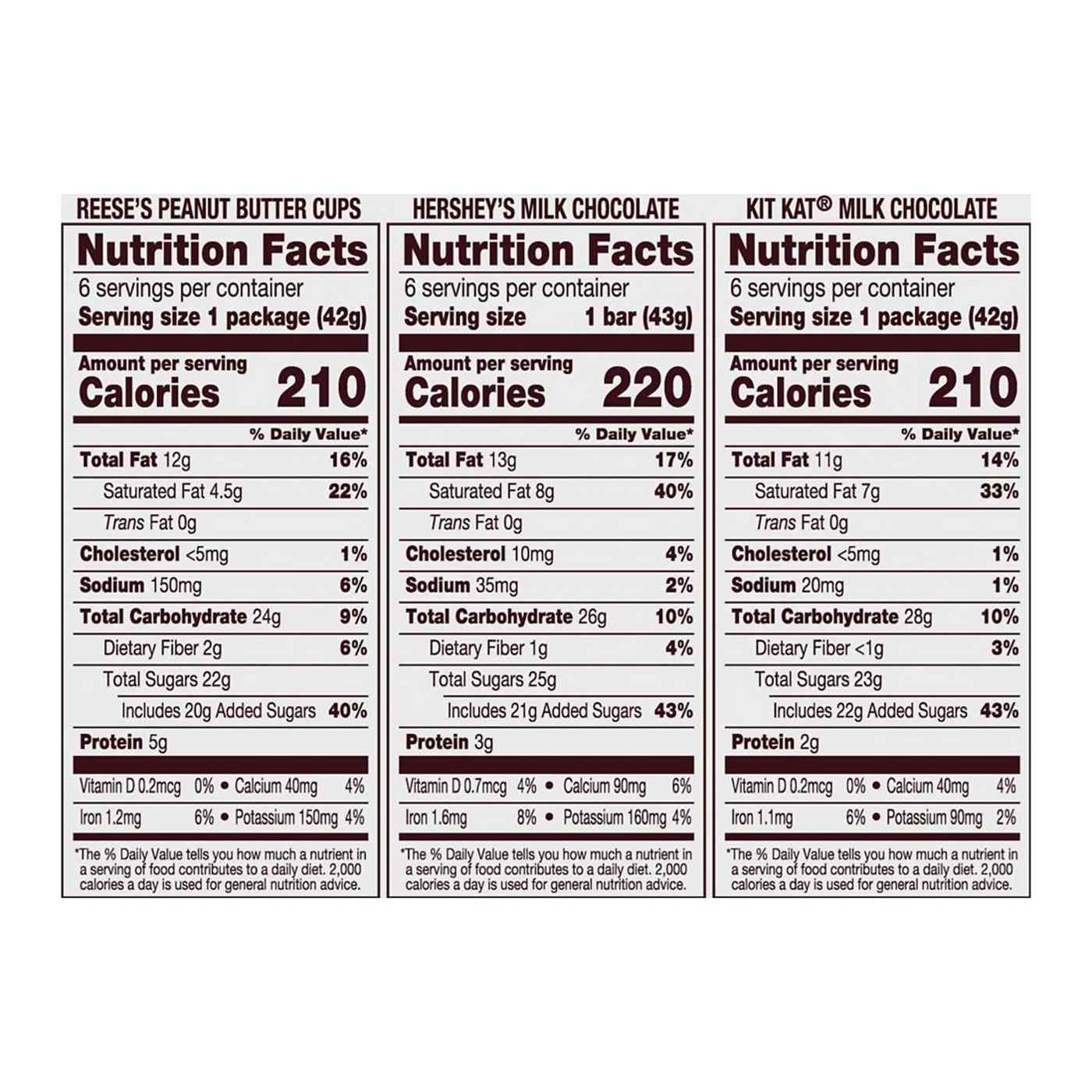 Hershey's Assorted Full Size Chocolate Candy Bars - Variety Pack; image 2 of 2