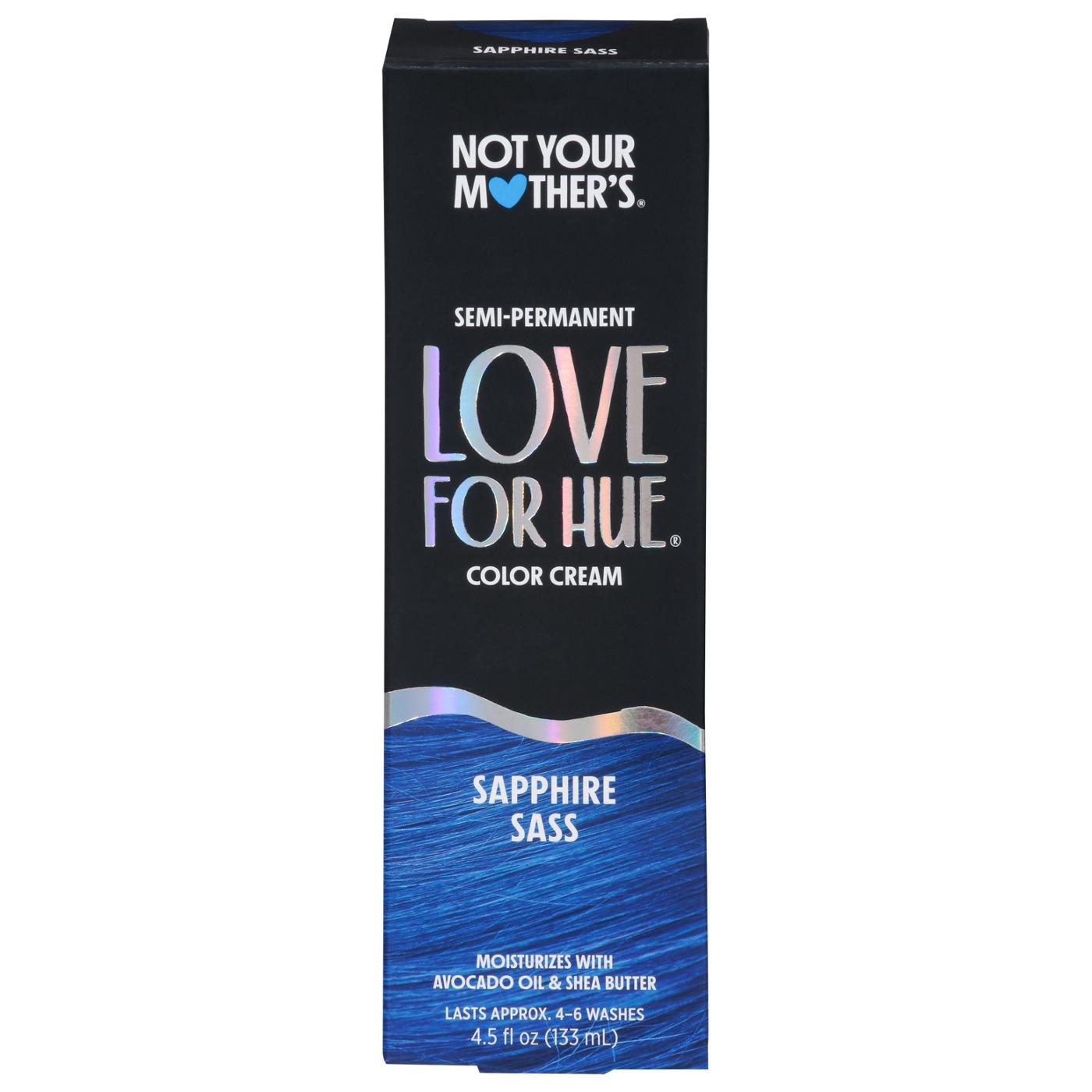 Not Your Mother's Love For Hue Semi-Permanent Hair Color Cream - Sapphire Sass; image 1 of 3