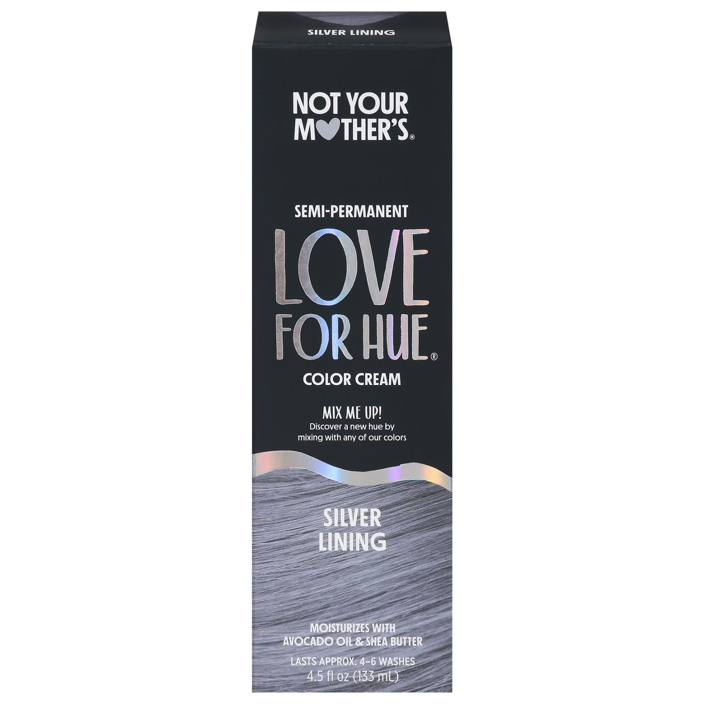 Not Your Mother's Love For Hue Semi-Permanent Hair Color Cream - Silver Lining; image 1 of 3