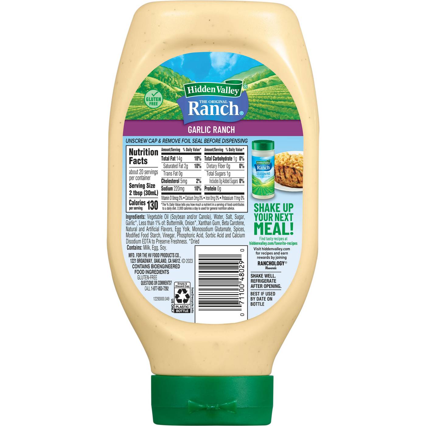 Hidden Valley Garlic Ranch Condiment & Dressing; image 2 of 10