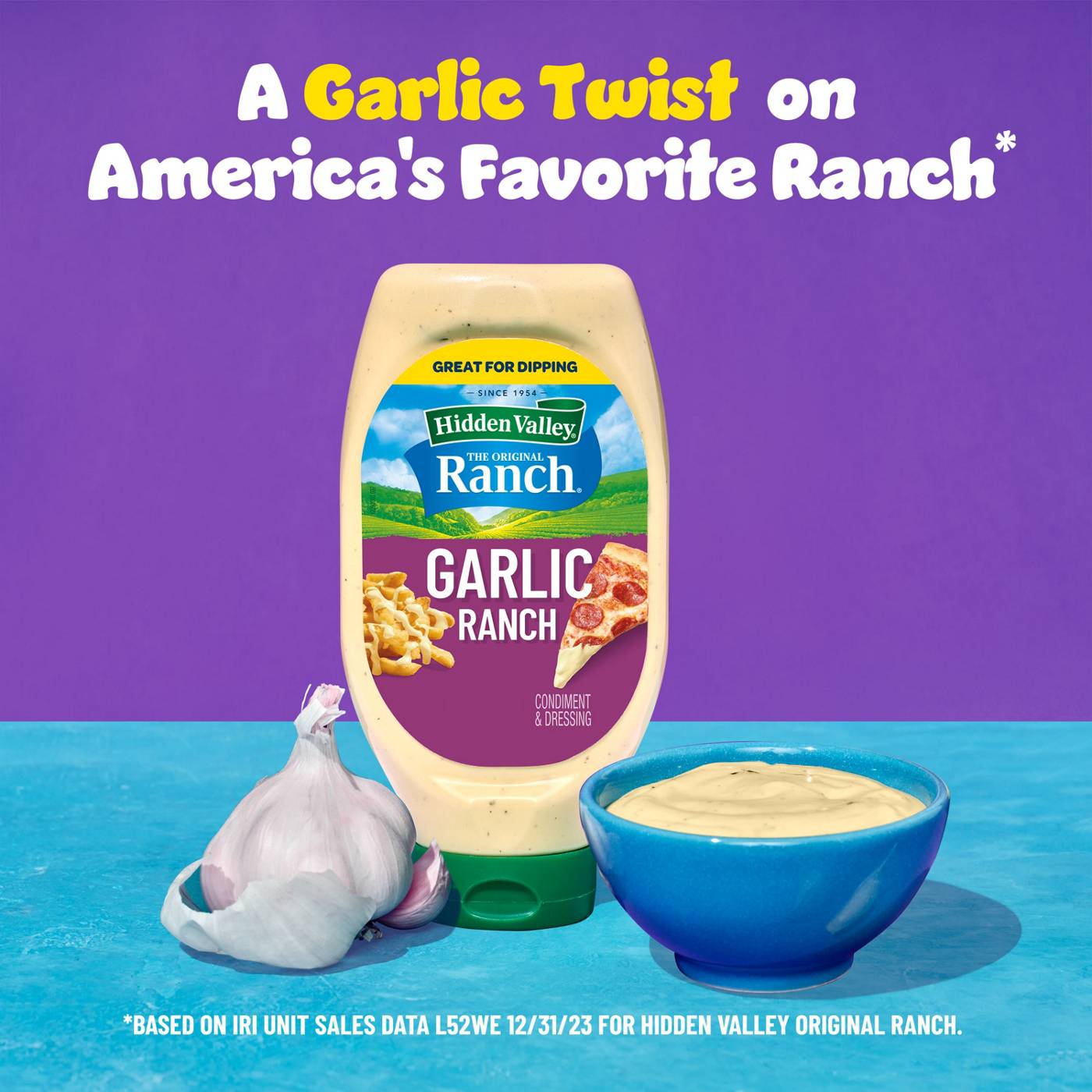 Hidden Valley Garlic Ranch Condiment and Dressing Bottle; image 5 of 13