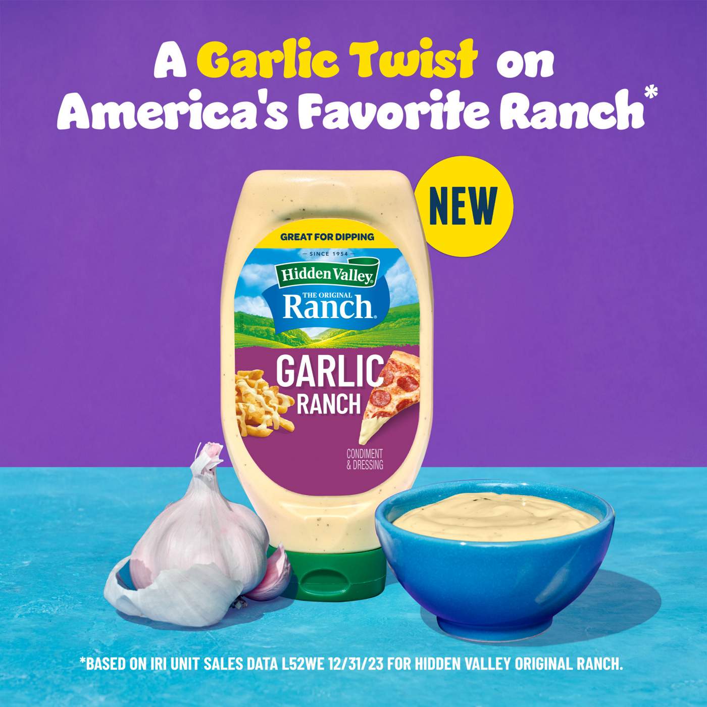Hidden Valley Garlic Ranch Condiment and Dressing Bottle; image 12 of 13