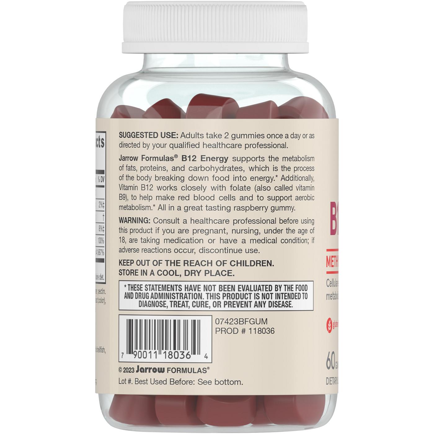 Jarrow Formulas B12 Energy Gummies; image 3 of 3