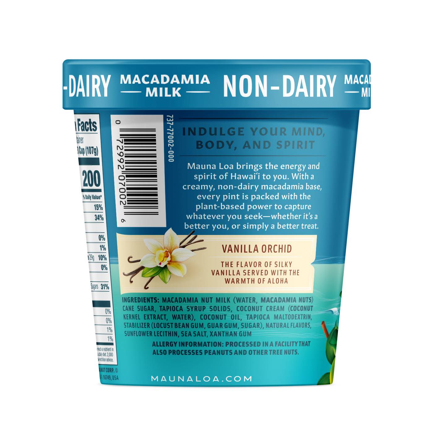 Mauna Loa Vanilla Orchid Macadamia Milk Frozen Dessert; image 3 of 3