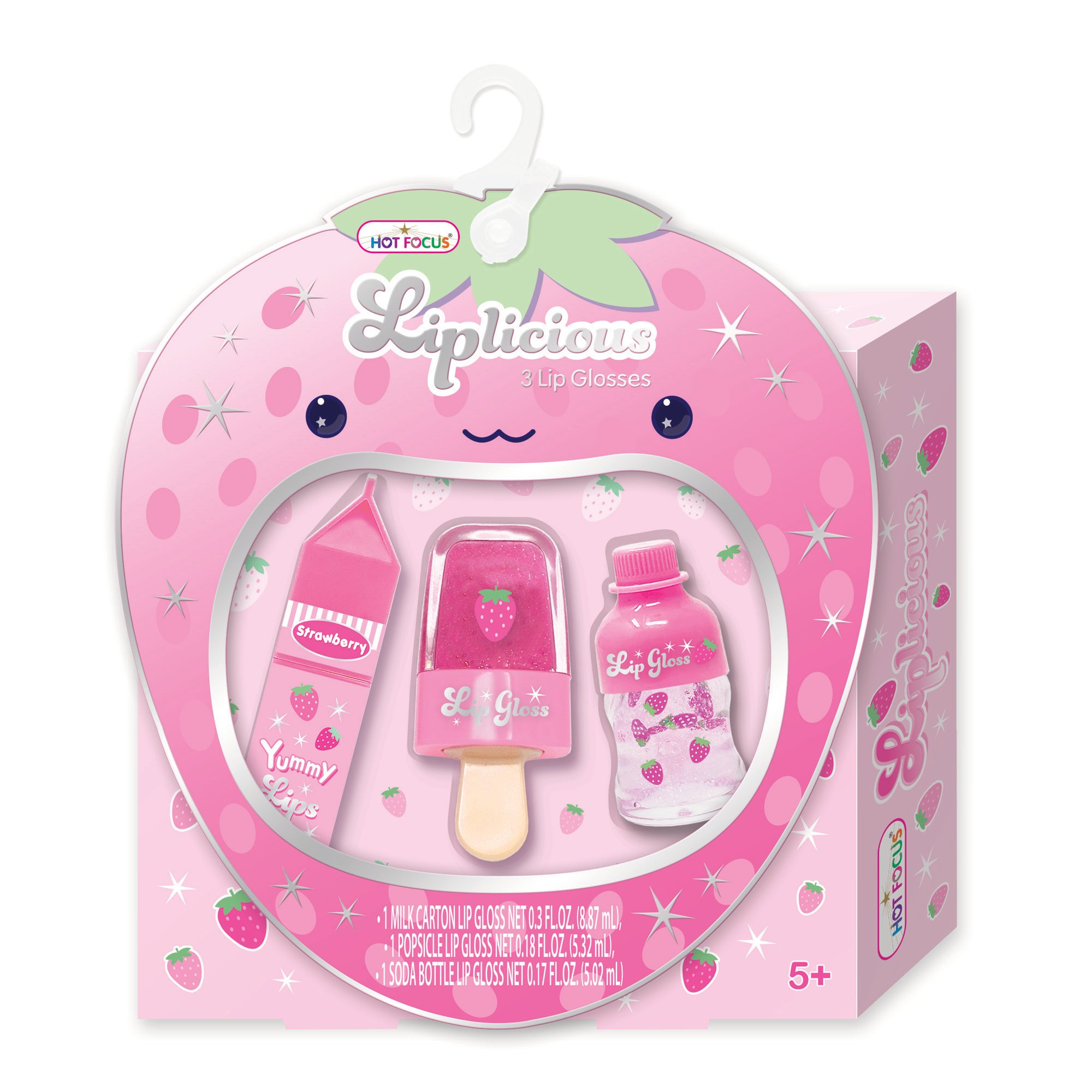 Hot Focus Liplicious Strawberry Lip Gloss Set - Shop Dress up