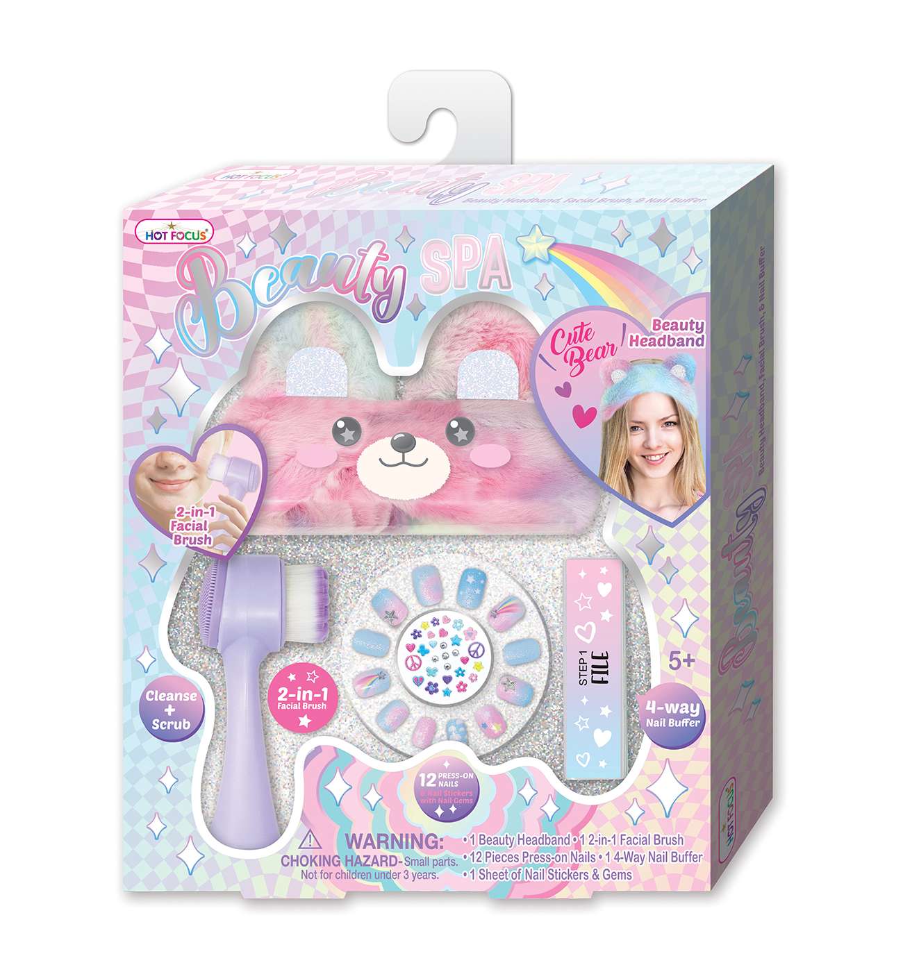 Hot Focus Rainbow Beauty Spa Set; image 1 of 2