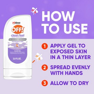 OFF! Clean Feel Clear Gel Insect Repellent V, 3.8 oz