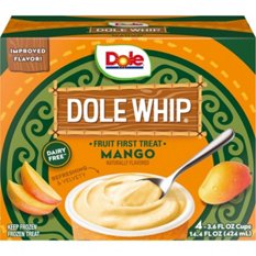 Dole Whip Mango Frozen Treat Cups, 4 ct | Low Prices & Quality