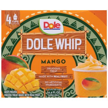 Dole Whip Mango Frozen Treat Cups, 4 ct