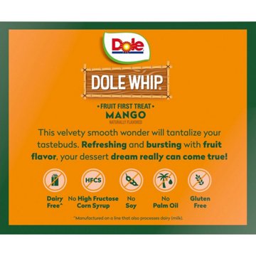 Dole Whip Mango Frozen Treat Cups, 4 ct