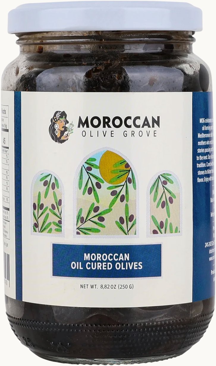 Moroccan Olive Grove Moroccan Oil Cured Olives, 8.82 oz | Central