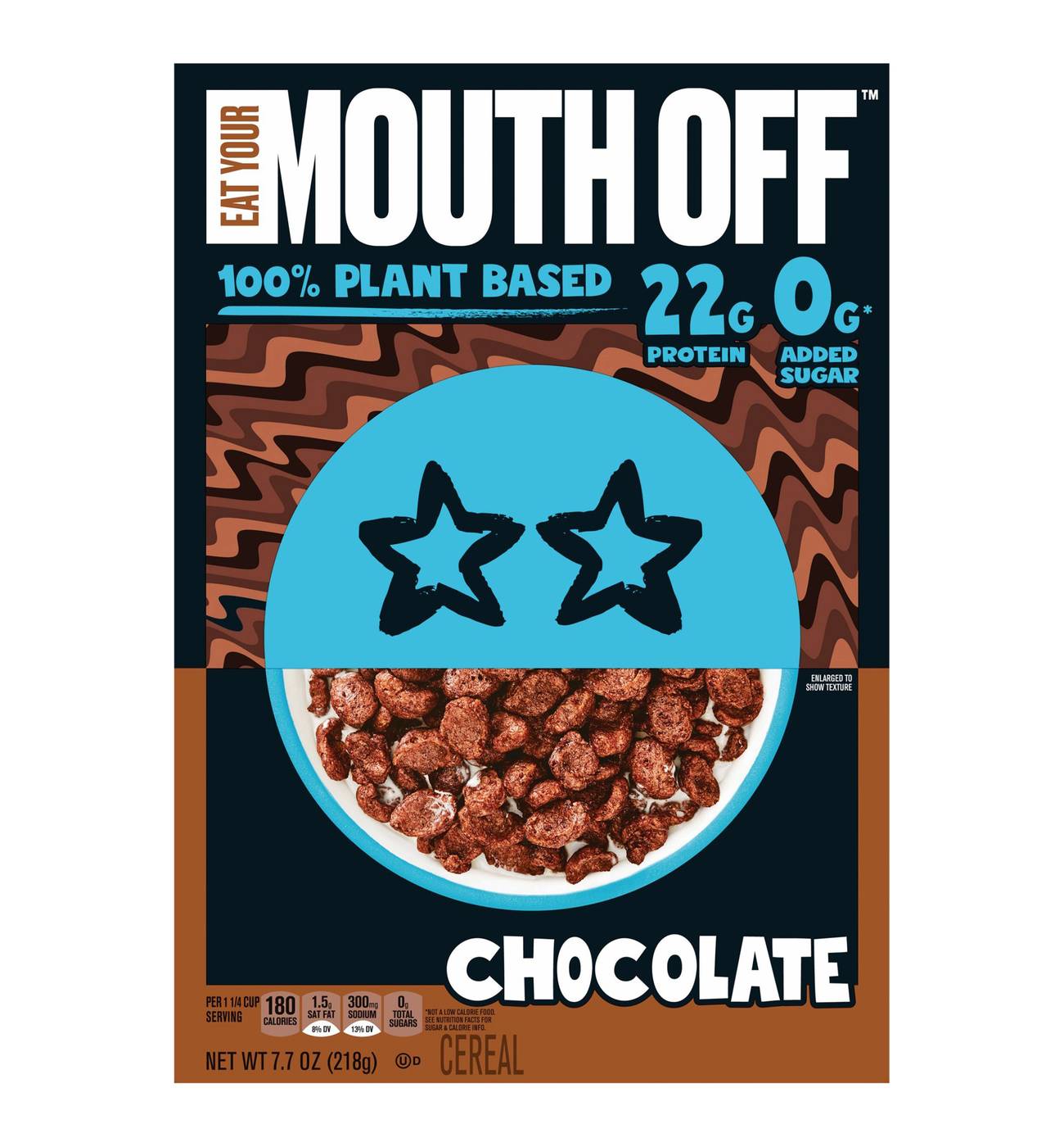 Kellogg's Eat Your Mouth Off Chocolate Plant Based Cereal; image 1 of 5