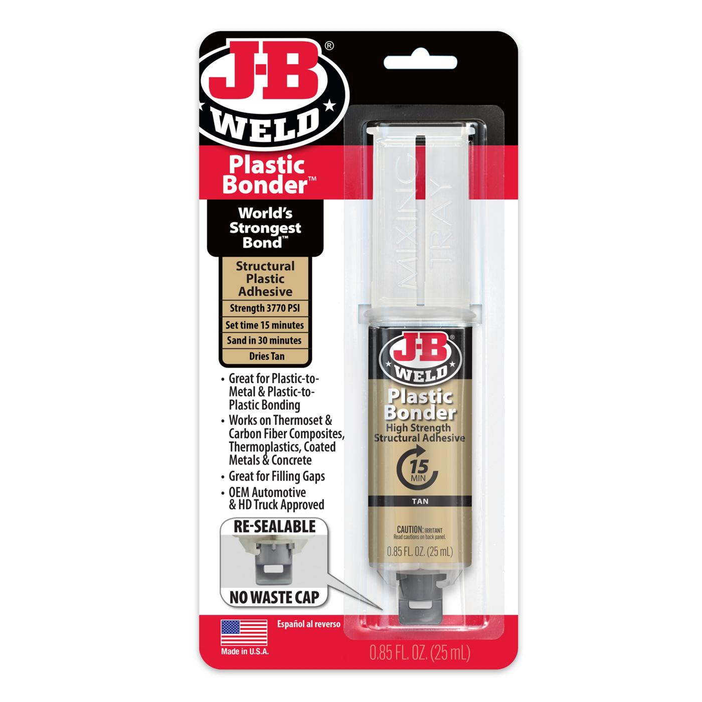 J-B Weld Plastic Bonder Structural Plastic Adhesive; image 1 of 2