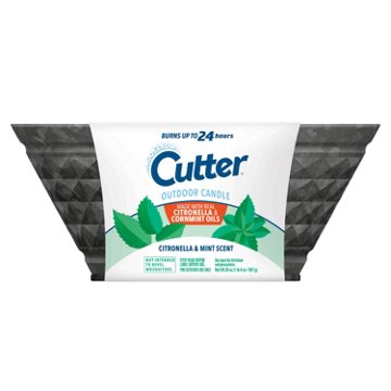 Cutter Citronella & Mint Scented Outdoor Candle