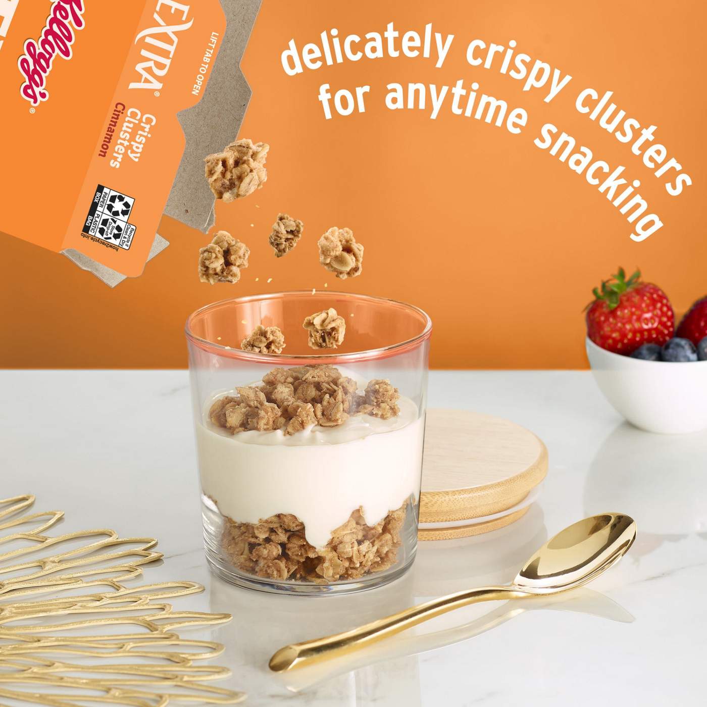 Kellogg's Extra Crispy Clusters Cinnamon Cereal; image 2 of 5