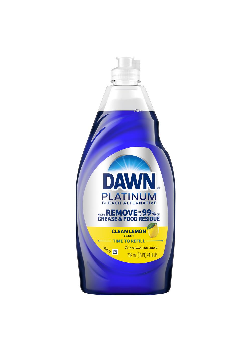 Dawn Platinum Bleach Alternative Clean Lemon Liquid Dish Soap; image 1 of 2