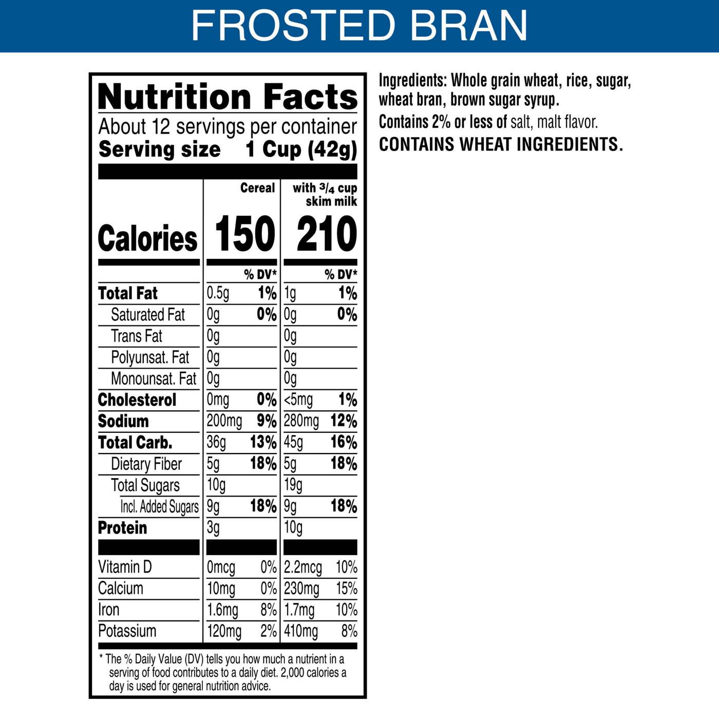 Kellogg's Frosted Bran Cereal - Shop Cereal at H-E-B