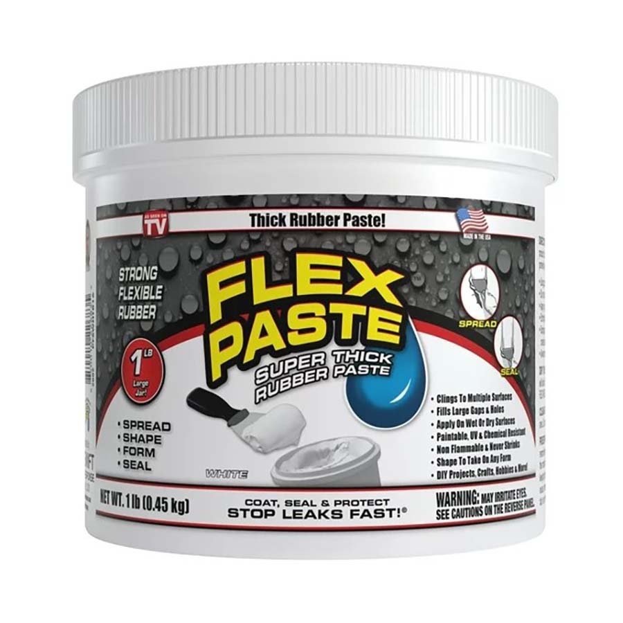 Flex Paste Super Think Rubber Paste White Shop Adhesives & tape at
