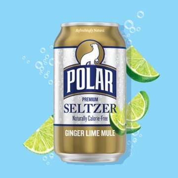 Polar Seltzer Water Ginger Lime Mule 8 pk Cans