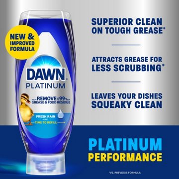 Dawn Platinum Bleach Alternative EZ-Squeeze Liquid Dish Soap - Clean Lemon Scent