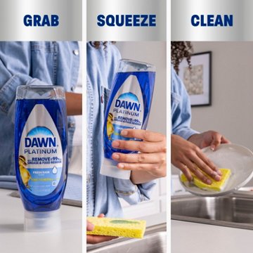 Dawn Platinum Bleach Alternative EZ-Squeeze Liquid Dish Soap - Clean Lemon Scent
