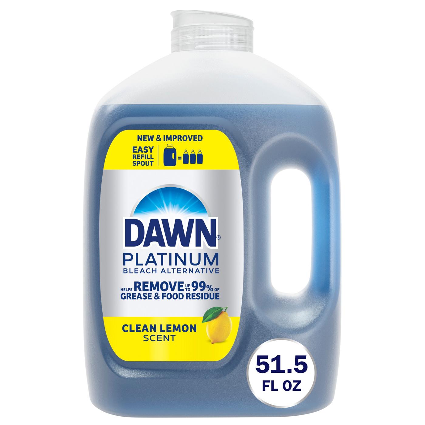 Dawn Platinum Dish Soap Refill Size -  Clean Lemon ; image 1 of 3