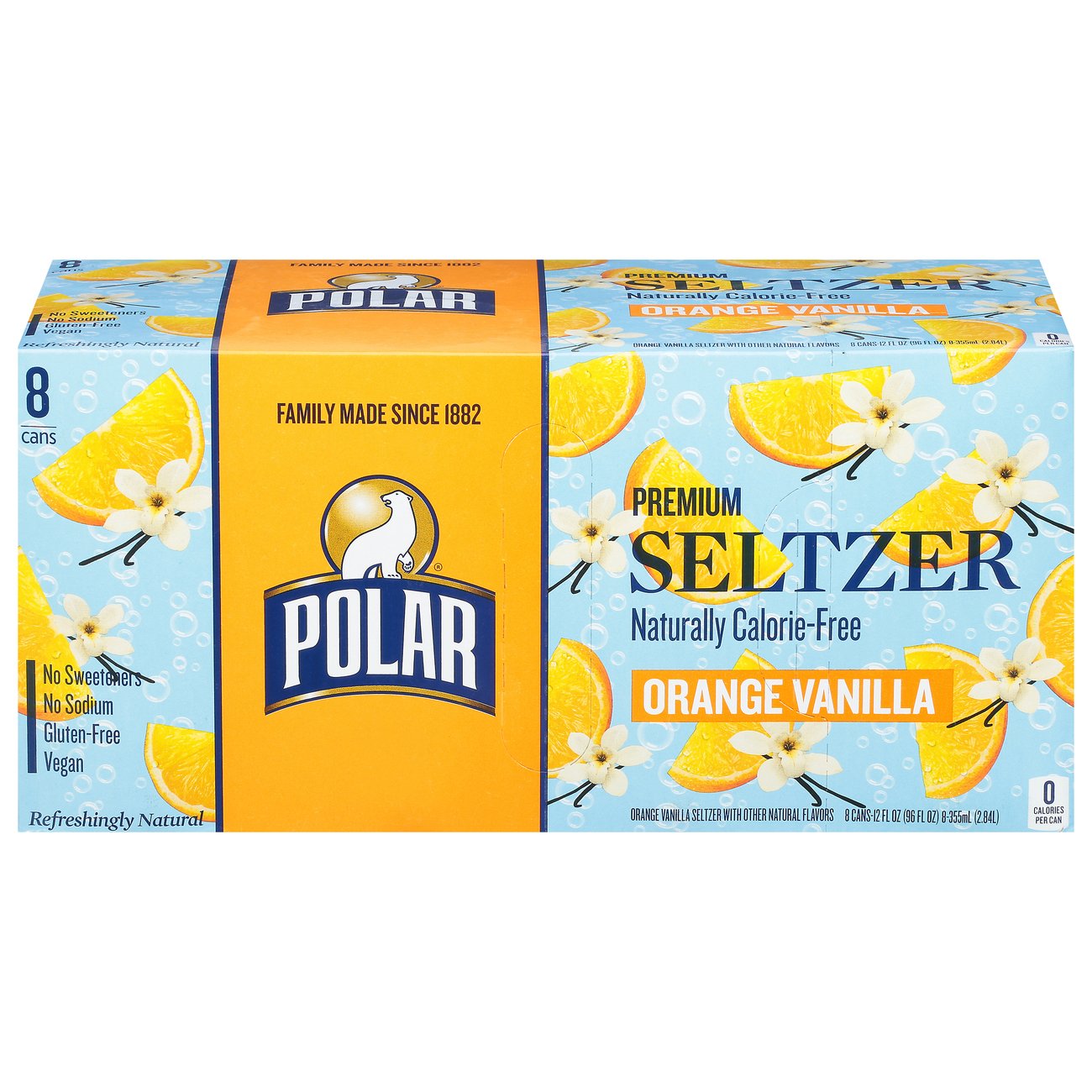 Polar Polar Seltzer Orange Vanilla Shop Water at HEB