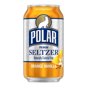 Polar Seltzer Water Orange Vanilla 8 pk Cans