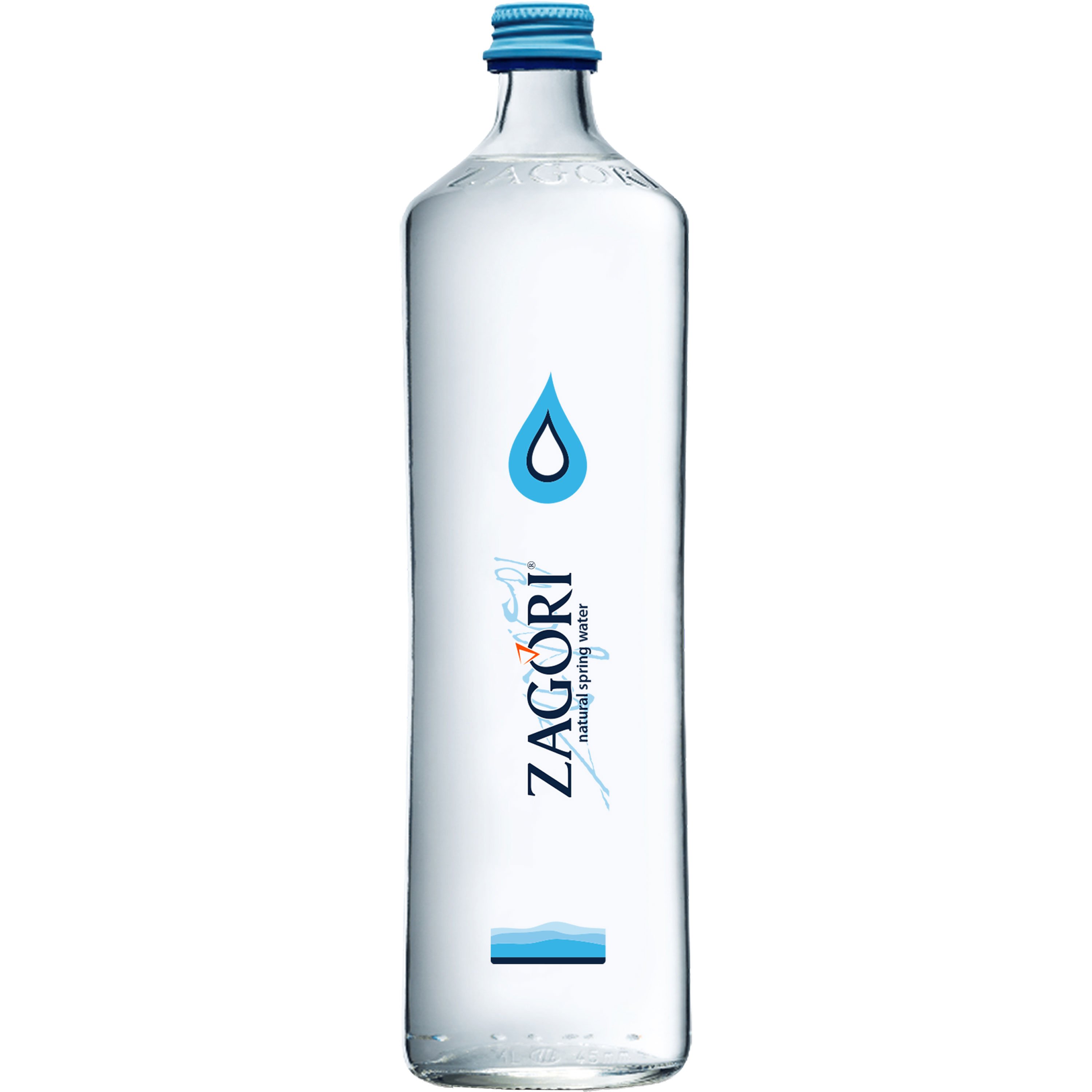 Zagori Natural Spring Water Glass Bottle, 1 L | Central Market