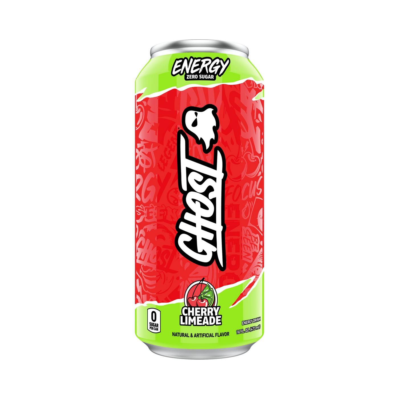 Ghost Cherry Limeade Energy Drinks 16 oz Cans; image 2 of 3