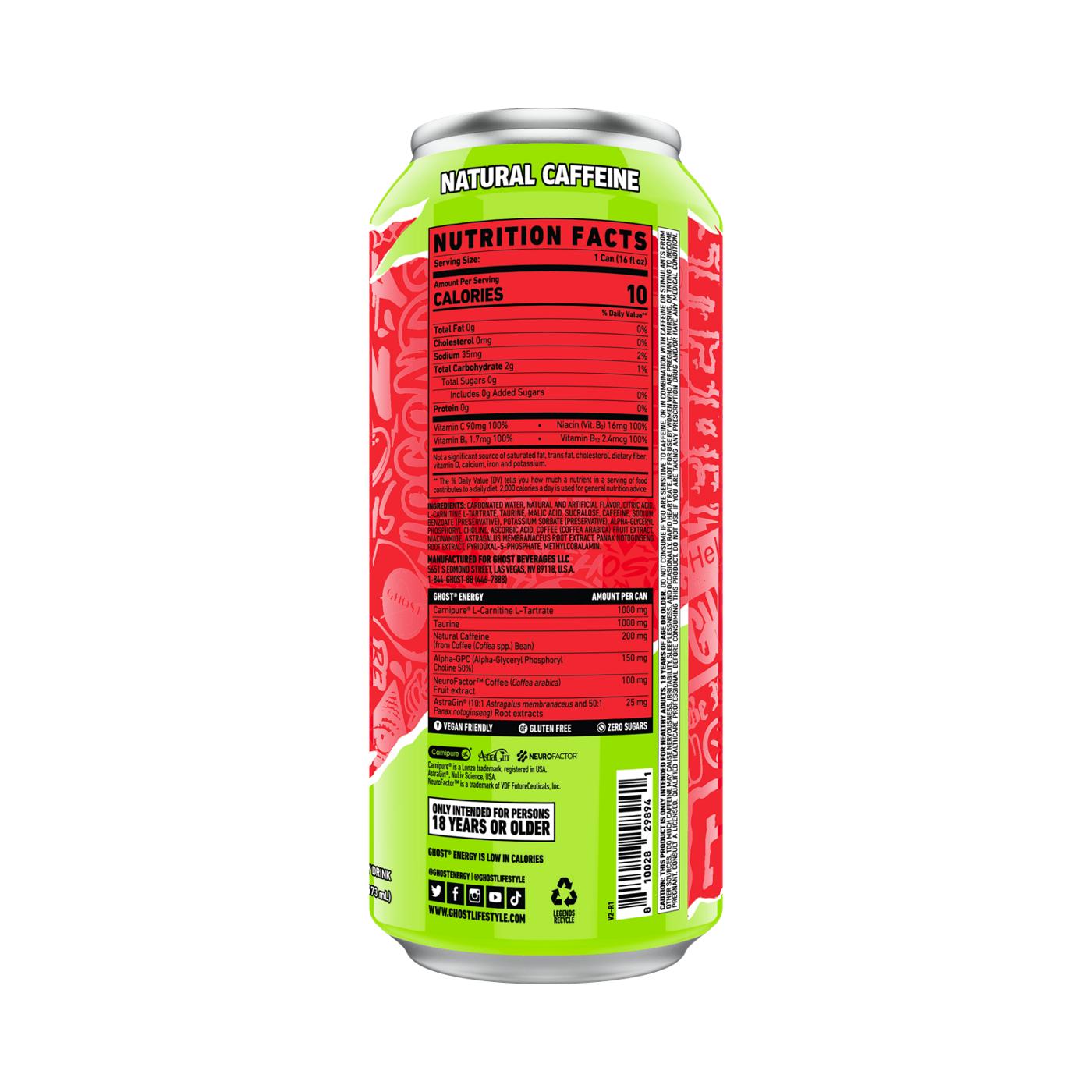 Ghost Cherry Limeade Energy Drinks 16 oz Cans; image 3 of 3