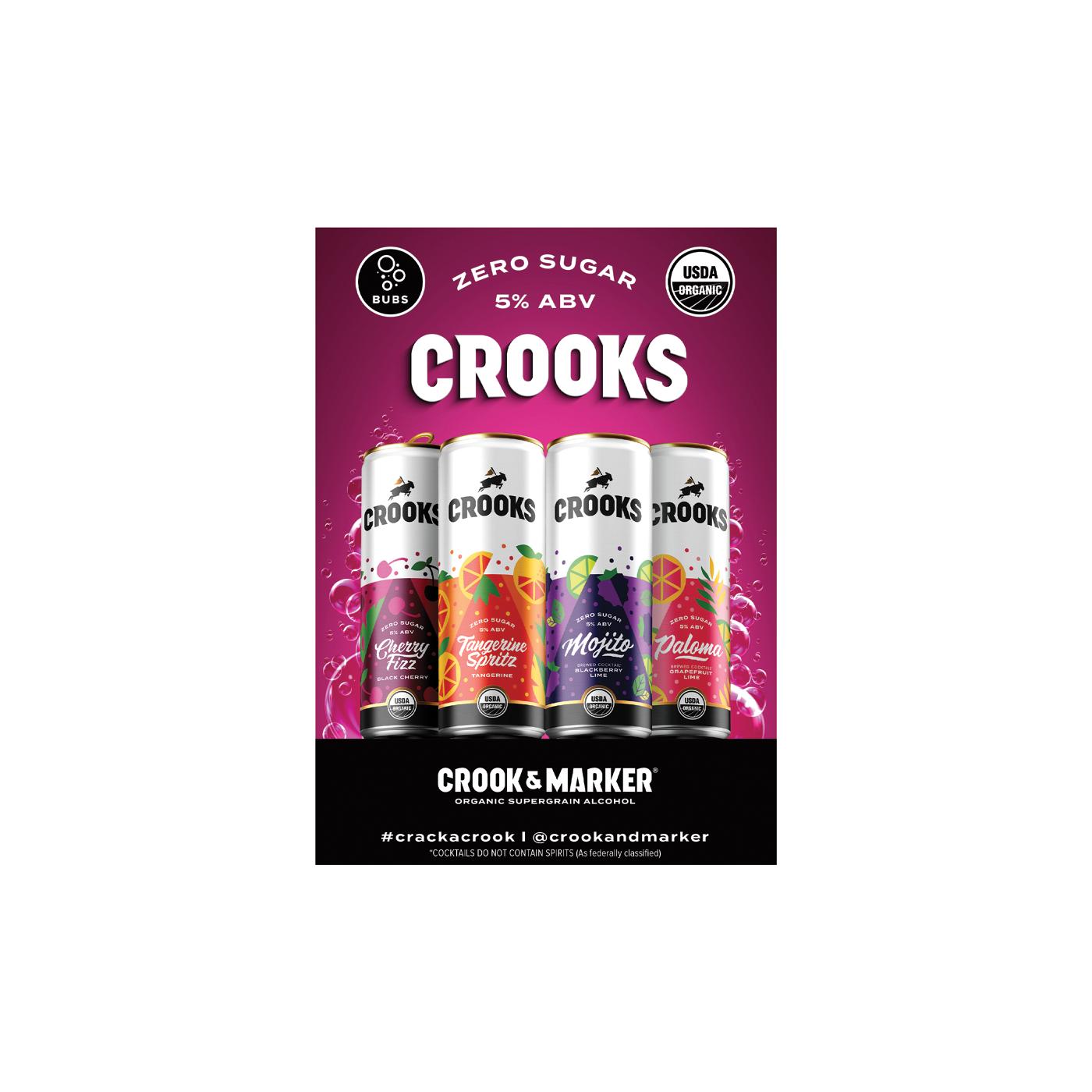 Crook & Marker Crooks Bubbles Variety Pack 8 pk Cans; image 4 of 4