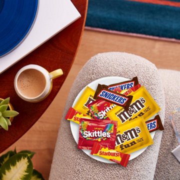 M&M'S, Snickers, Skittles, & Starburst Assorted Fun Size Candy - Party Size