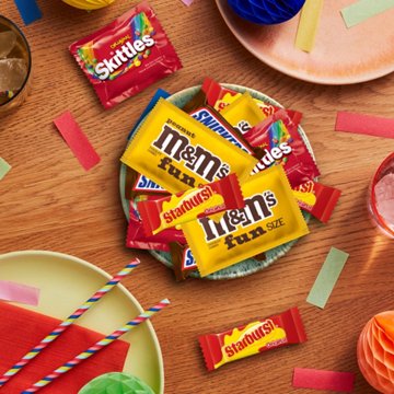 M&M'S, Snickers, Skittles, & Starburst Assorted Fun Size Candy - Party Size