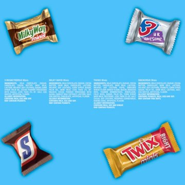Snickers, Twix, Milky Way & 3 Musketeers Minis Chocolate Candy Bars Variety Jumbo Pack, 30.63 oz
