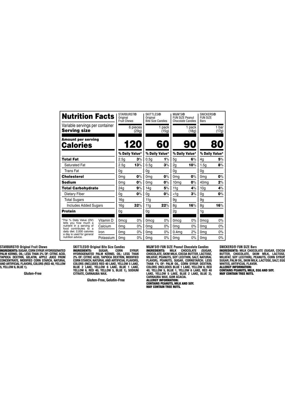 M&M'S, Snickers, Skittles, & Starburst Assorted Fun Size Candy; image 4 of 8