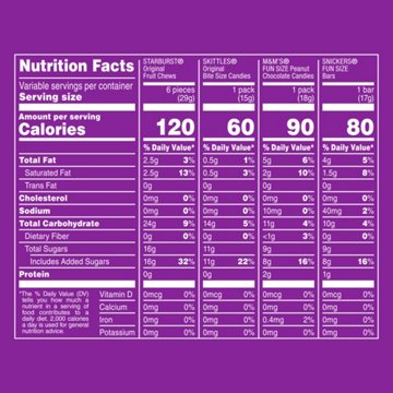M&M'S, Snickers, Skittles, & Starburst Assorted Fun Size Candy, 31.59 oz