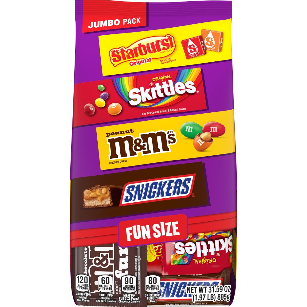 M&M'S, Snickers, Skittles, & Starburst Assorted Fun Size Candy