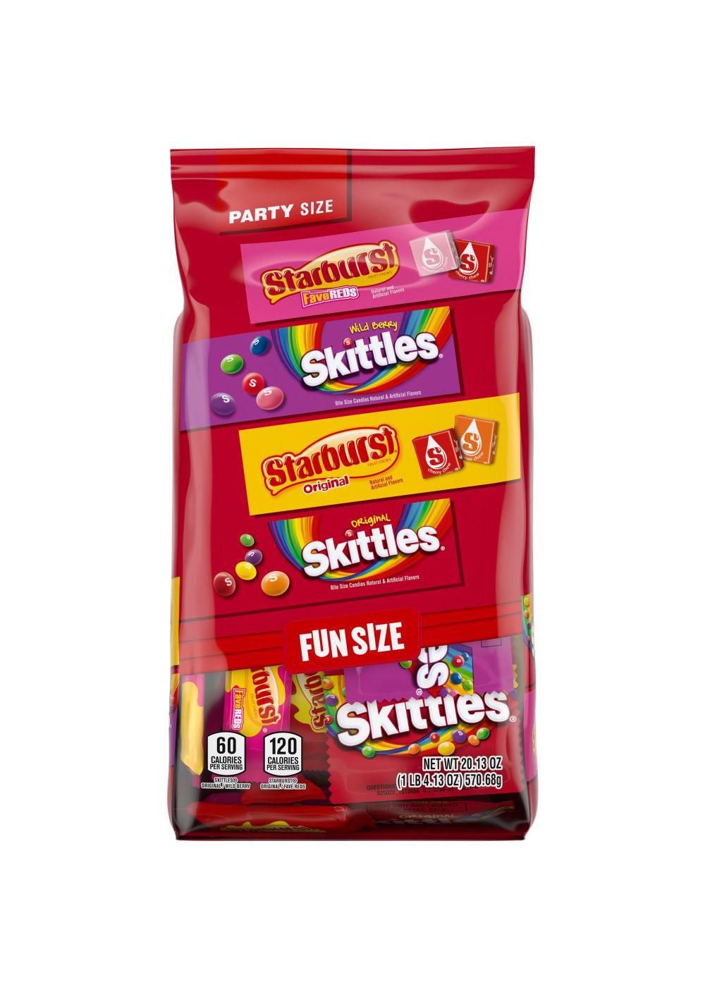 Skittles & Starburst Assorted Fun Size Candy - Party Size; image 1 of 6