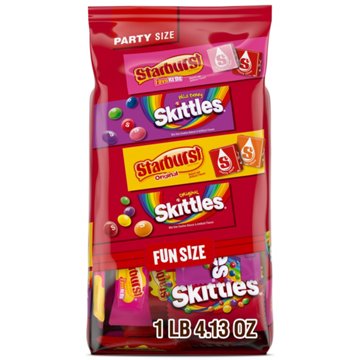 Skittles & Starburst Assorted Fun Size Chewy Candy - Party Size