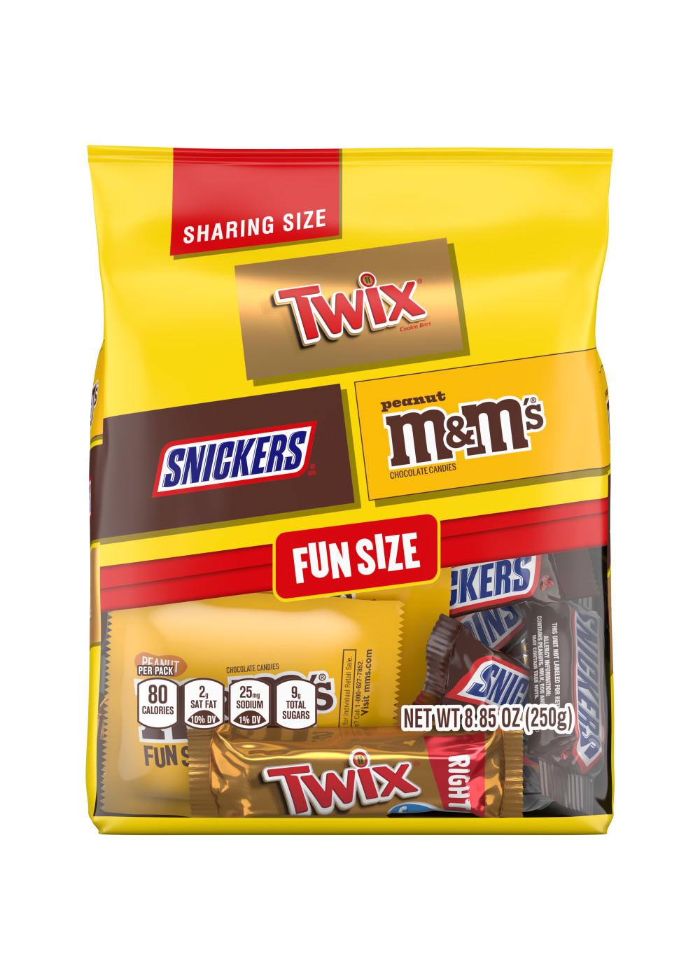 M&M'S, Snickers, & Twix Assorted Fun Size Chocolate Candy - Sharing Size; image 1 of 7